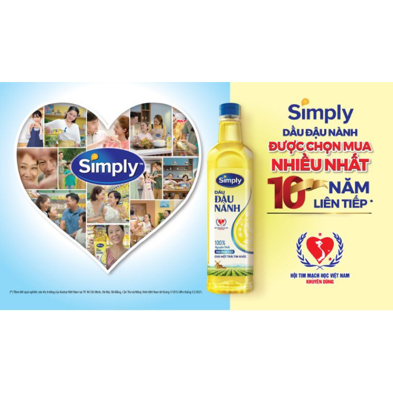 Dầu ăn Simply 1Lít