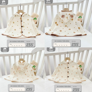  Áo Choàng Trần Bông Minni Có Mũ Đa Năng Cho Bé Size 1-3Y 