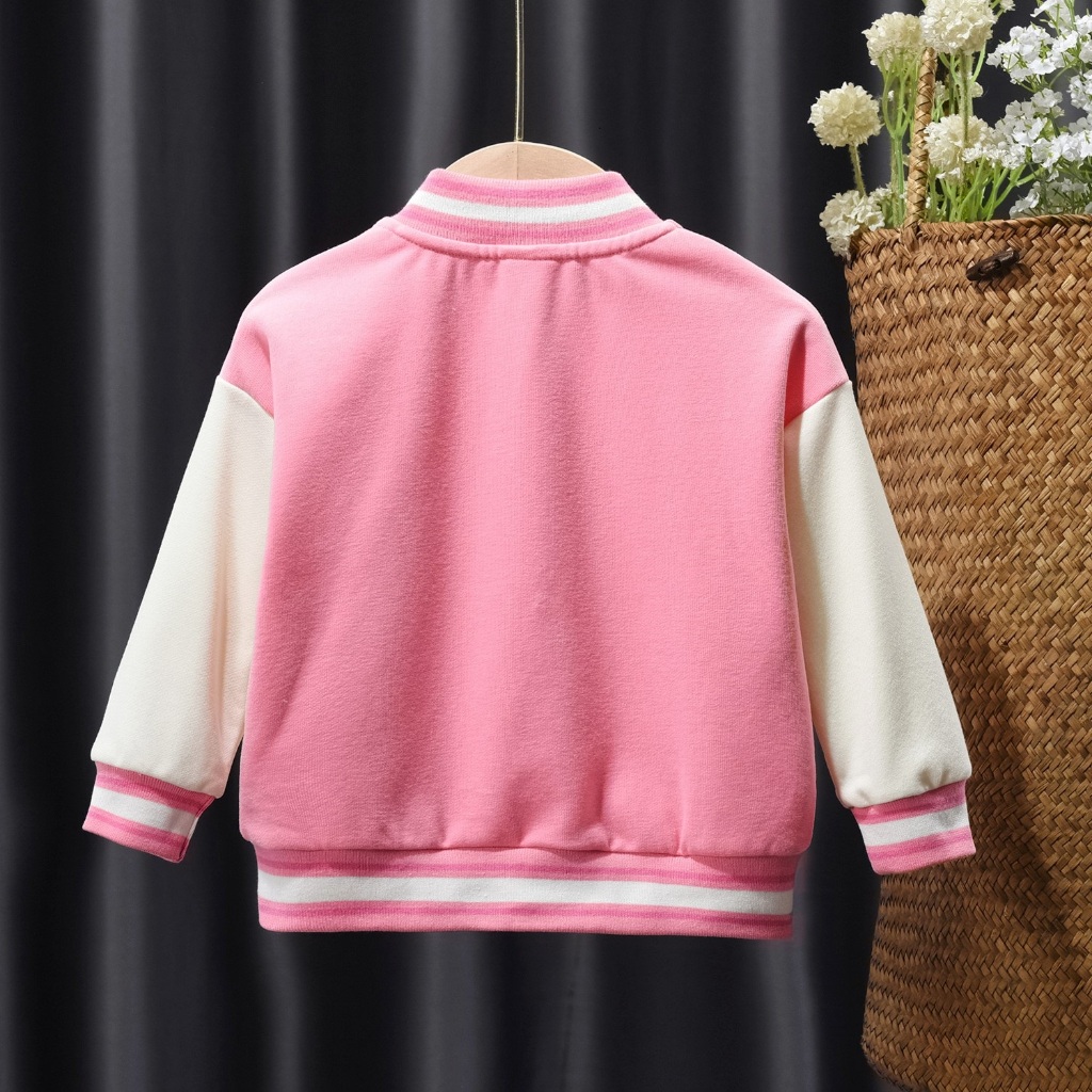 Áo khoác bé gái , Áo bomber cài cúc cho bé từ 6 - 65kg - Áo COOLSEASON