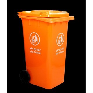 [LH HỖ TRỢ SHIP] Thùng rác nhựa công cộng 120l, thùng rác nhựa công nghiệp HDPE 120l màu xanh