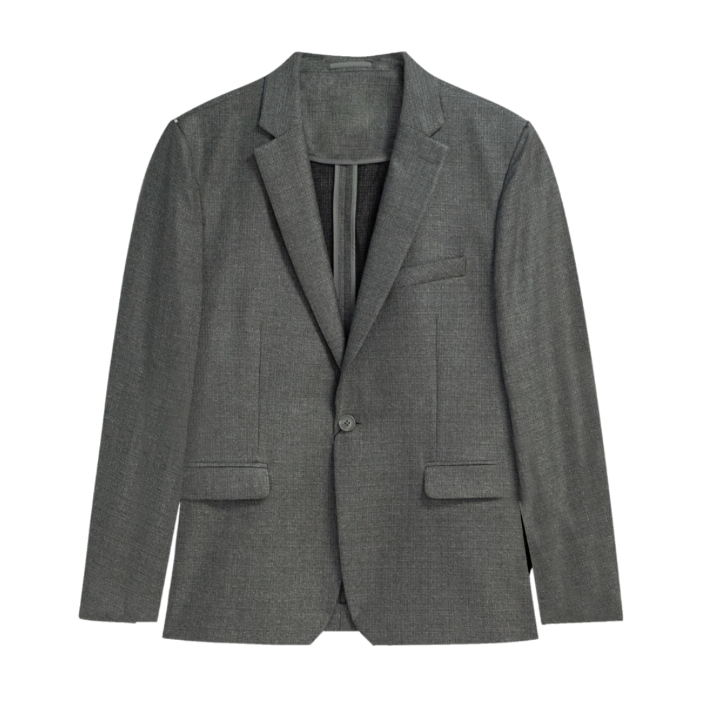 Áo khoác blazer nam demi Owen BL231720 màu xám vest rời vải polyester cao cấp dáng slim fit trẻ trung lịch lãm