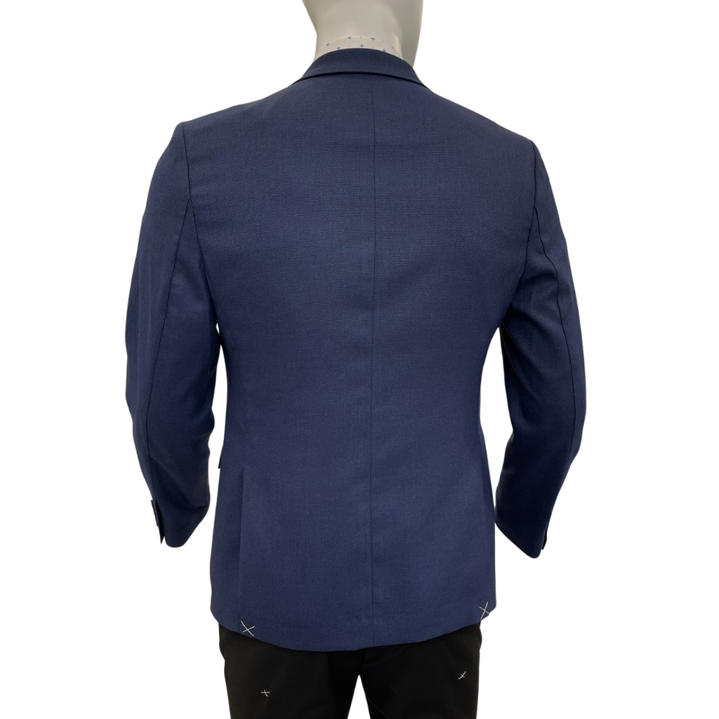Áo khoác blazer nam demi Owen BL231717 màu navy trơn vest rời vải polyester cao cấp dáng slim fit trẻ trung lịch lãm