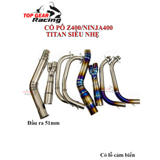Cổ pô full system kawasaki z650 ninja 650 lắp pô độ 51mm
