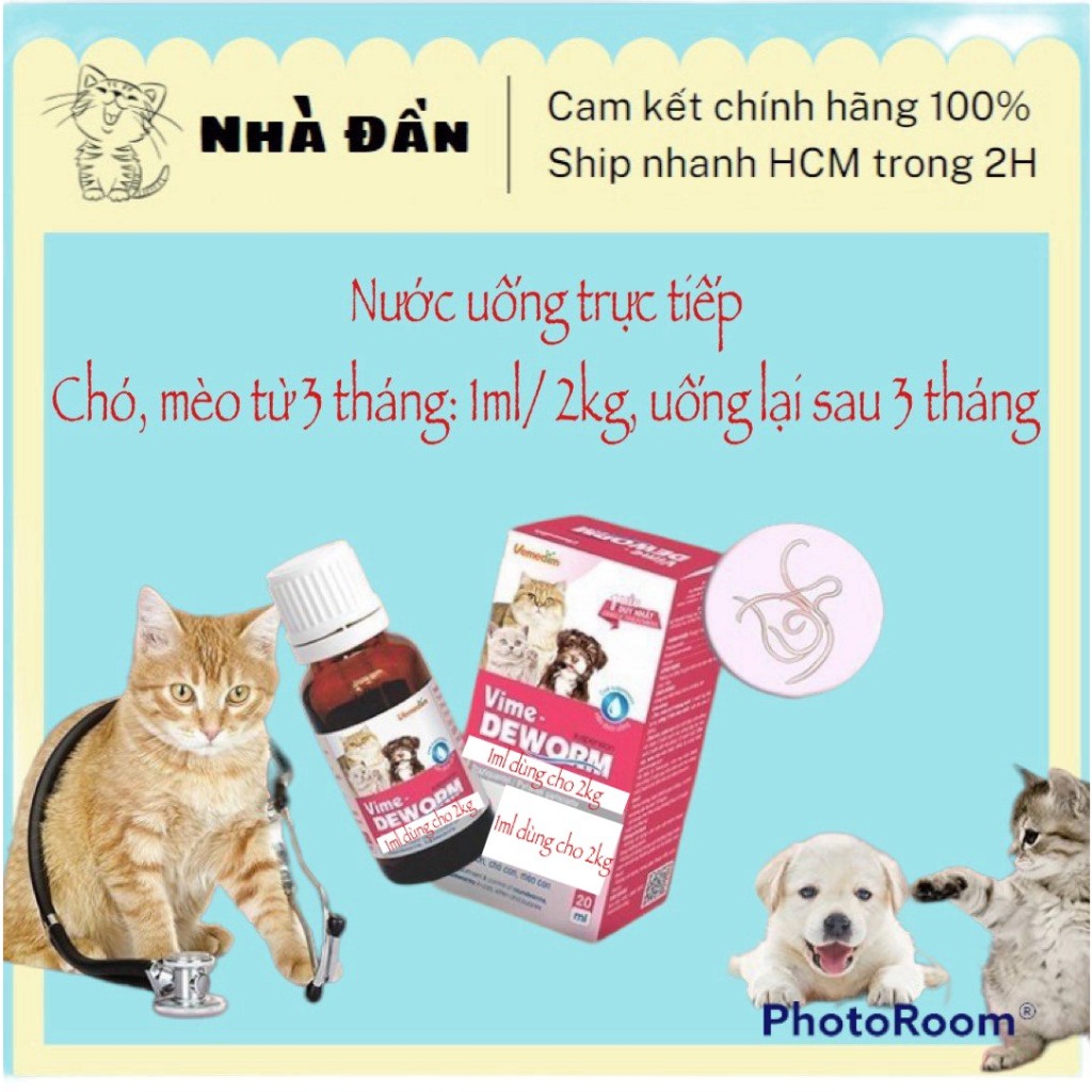 Xổ giun cho chó mèo Bio Rantel