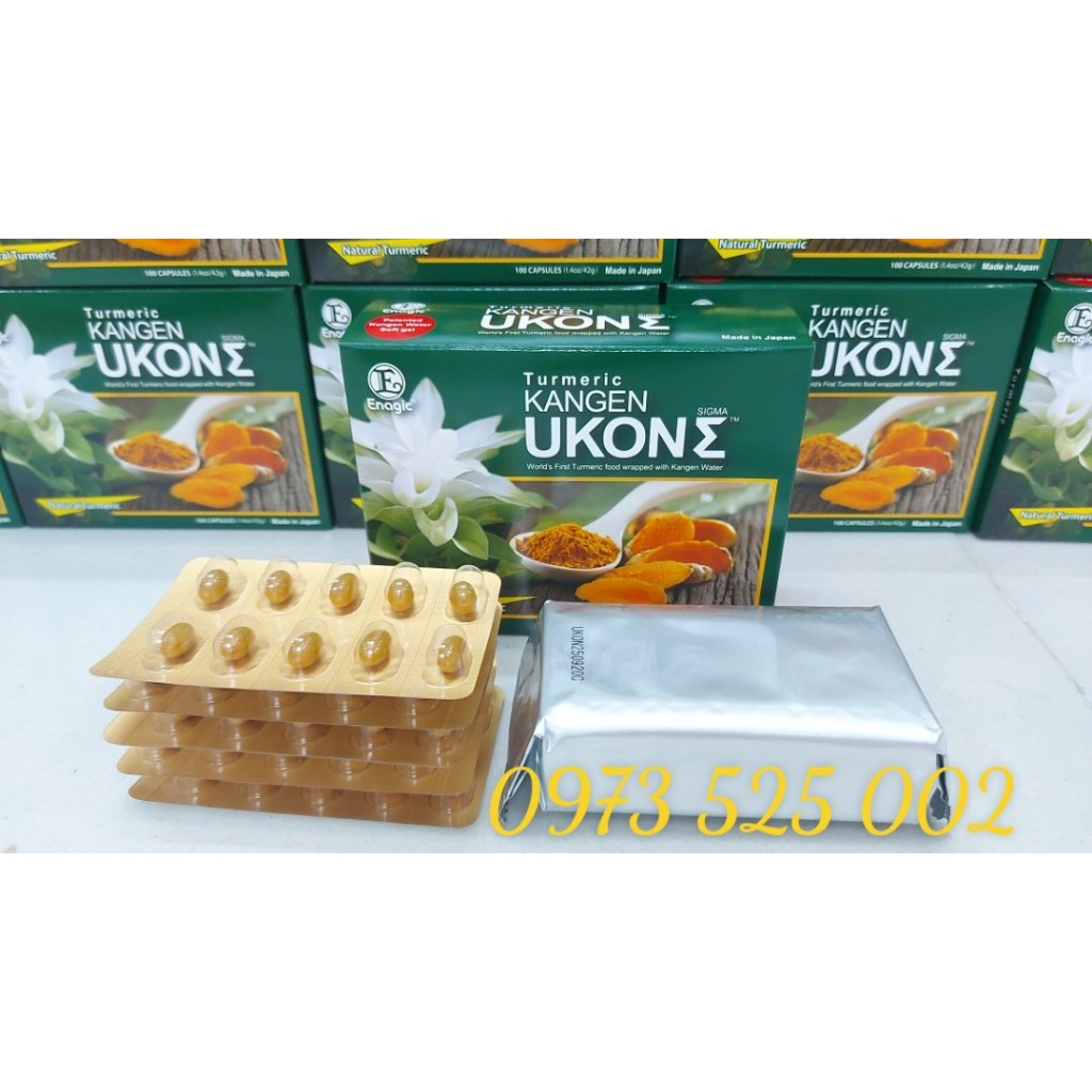Viên uống tinh chất nghệ Kangen Ukon 100v/H