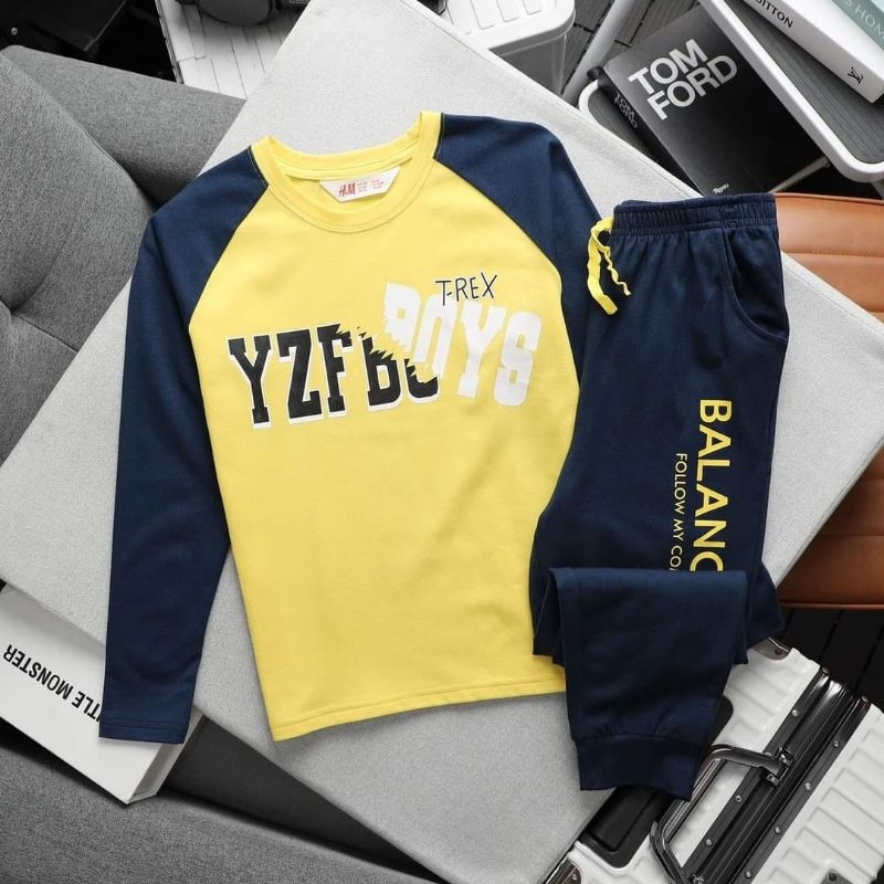 Bộ cotton tay dài size đại bé trai 23-60kg. quần áo thu đông cho bé trai 6 tuổi