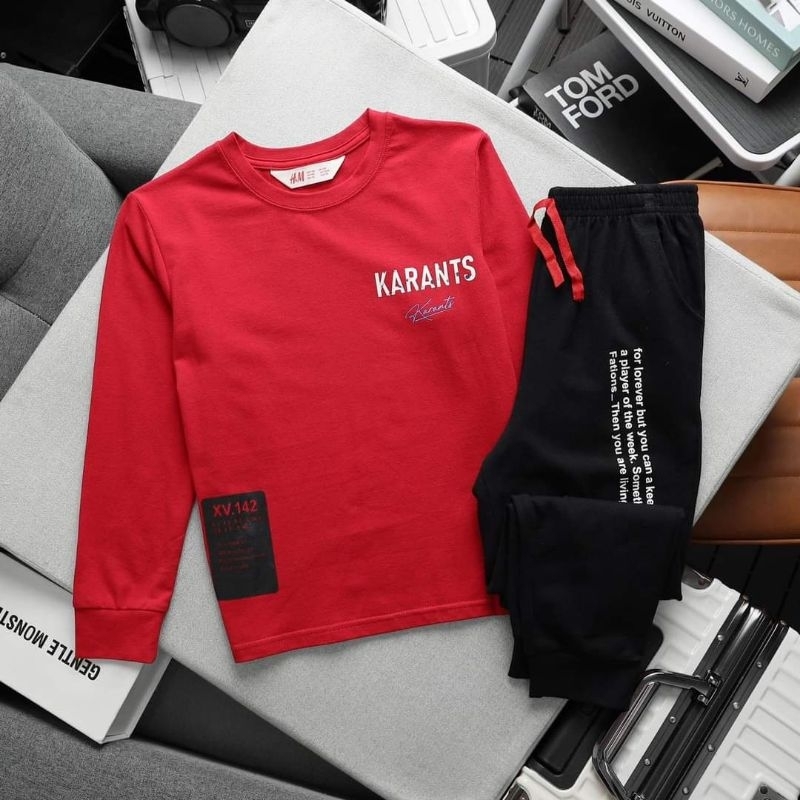 Bộ cotton tay dài size đại bé trai 23-60kg. quần áo thu đông cho bé trai 6 tuổi