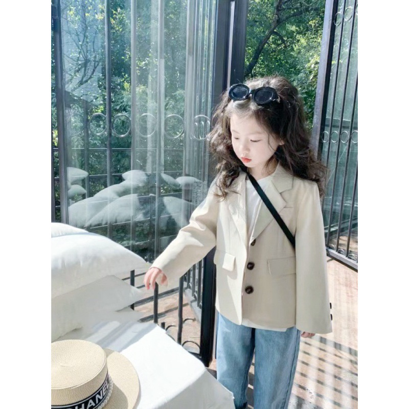 Áo khoác Blazer cho bé gái 12 đến 30kg