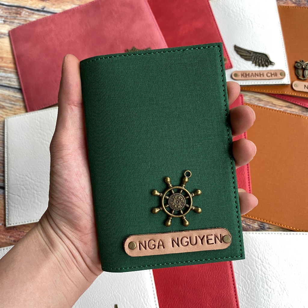 Bao đựng passport Xanh rêu