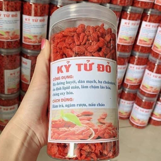 Kỷ Tử Đỏ  500gr Sấy Khô Quả To Đỏ Đều Giúp Đẹp Da, Bổ Máu, Dễ Ngủ, Sáng Mắt