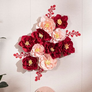 Combo Hoa phối tông đỏ hồng