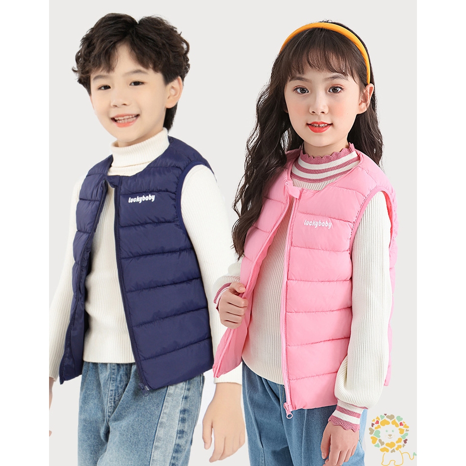 Áo gile cho bé trai áo phao gile trẻ em áo khoác phao cho bé size đại