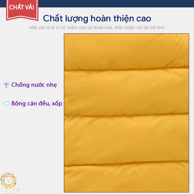 Áo gile cho bé trai áo phao gile trẻ em áo khoác phao cho bé size đại