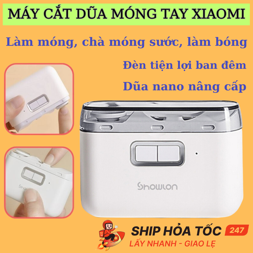 Máy cắt dũa móng Xiaomi Xiaolang Showron Pro, cắt móng tay dũa nano, chà móng sước, làm bóng