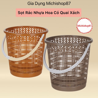 Sọt nhựa đựng rác có quai xách Việt Nhật chất lượng tốt, Sọt rác nhựa mẫu mới giá tốt