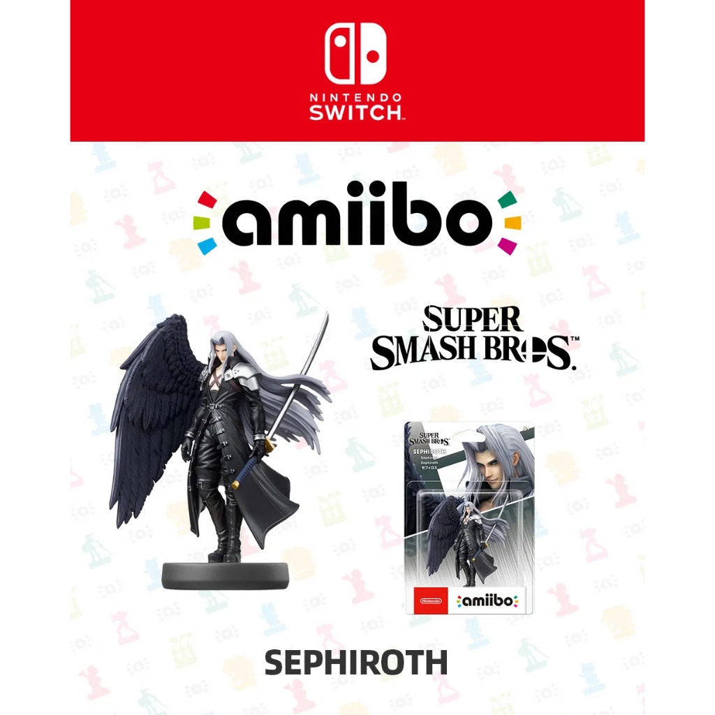 Mô hình Amiibo Super Smash Bros Sephiroth chính hãng Nintendo Switch