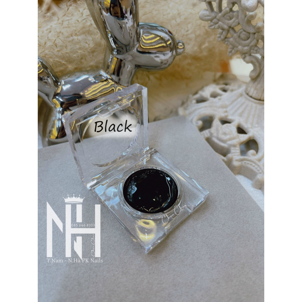 Màu nước vẽ vân đá nail hũ vuông dẹt , màu nước nén vẽ loang