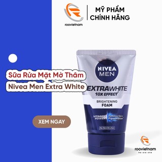 Sữa Rửa Mặt Mờ Thâm Sáng Da Cho Nam Nivea Men Extra White