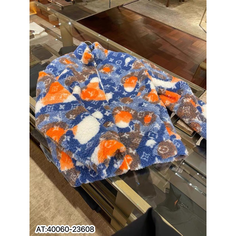 Áo khoác Nam LV họa tiết loang phối chất bông 2 lớp gió form chuẩn