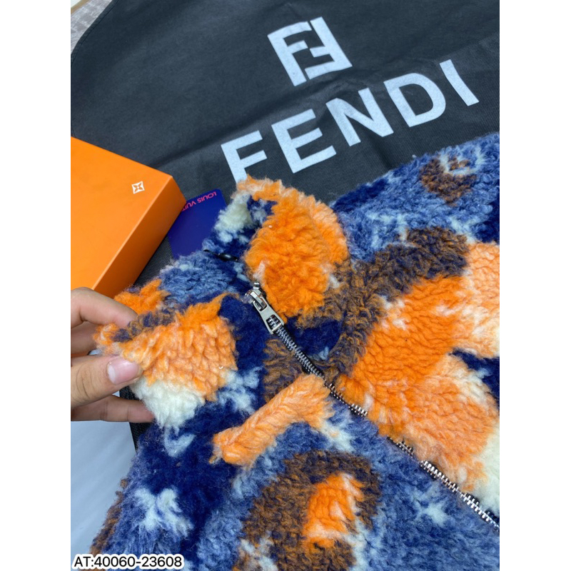 Áo khoác Nam LV họa tiết loang phối chất bông 2 lớp gió form chuẩn