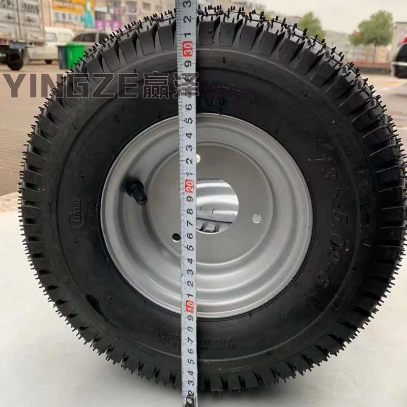 Bánh 13x5.00-6 lốp không săm vành sắt 3 ốc