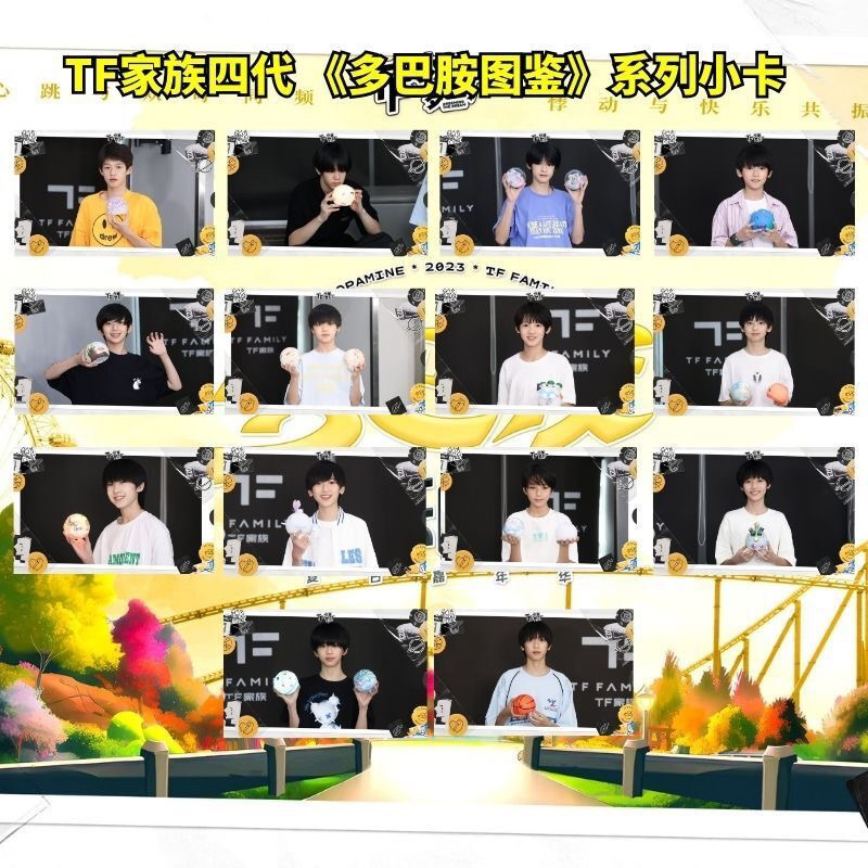 Set card bo góc concert "Dopamine" TF Gia Tộc F4