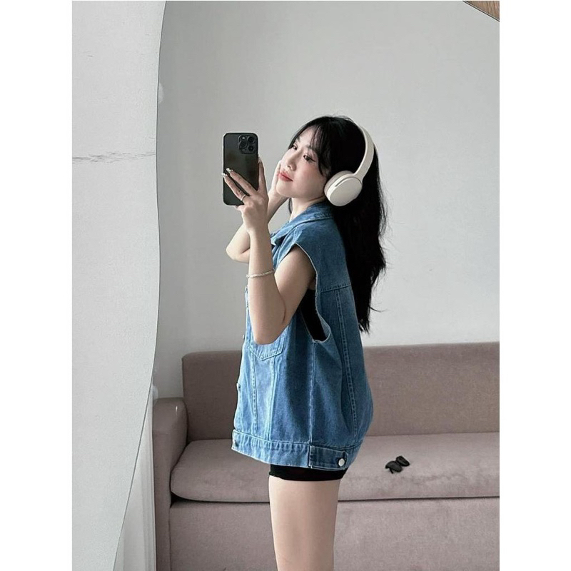 Áo gile jean cá tính siêu đẹp