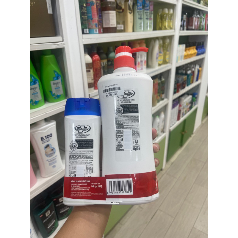 Dầu Gội Lifebuoy Dưỡng Tóc Dày Kháng Khuẩn 640G