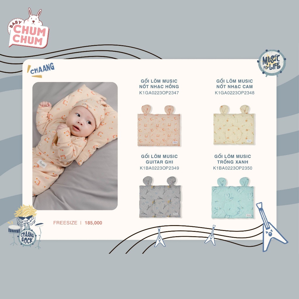 Gối Lõm Music CHAANG AW23D12
