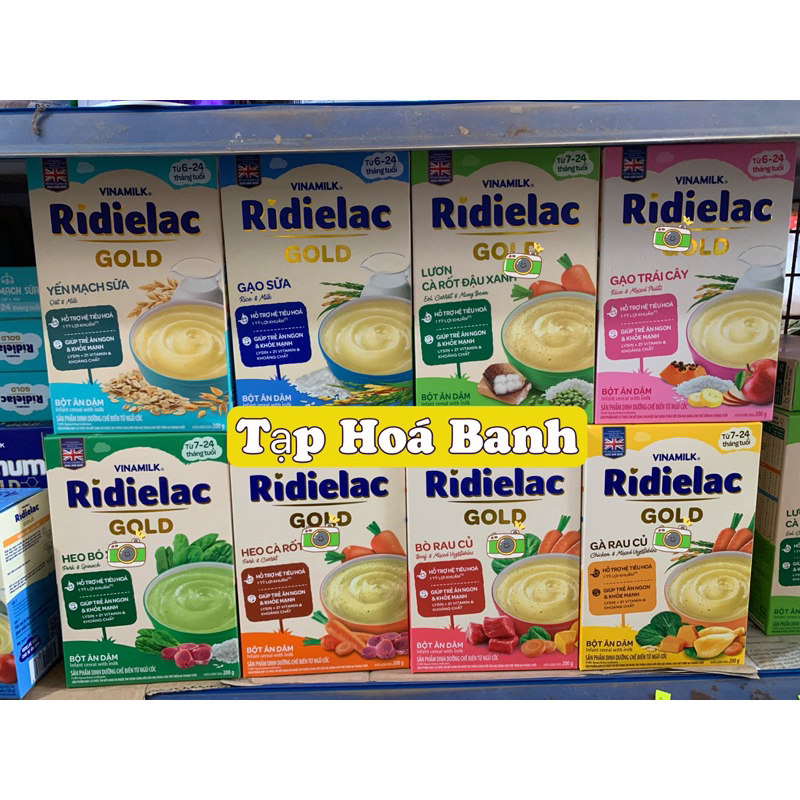 Bột ăn dặm Ridielac cho bé hộp 200g ( 6-24 tháng tuổi )