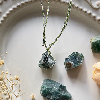 Vòng cổ Moss Agate - Mã Não Rêu