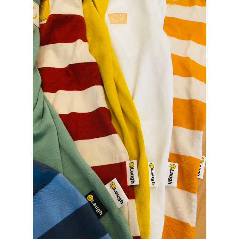 Áo xuất hàn La ugh bé trai kẻ sọc sz 100-140 satsunkid