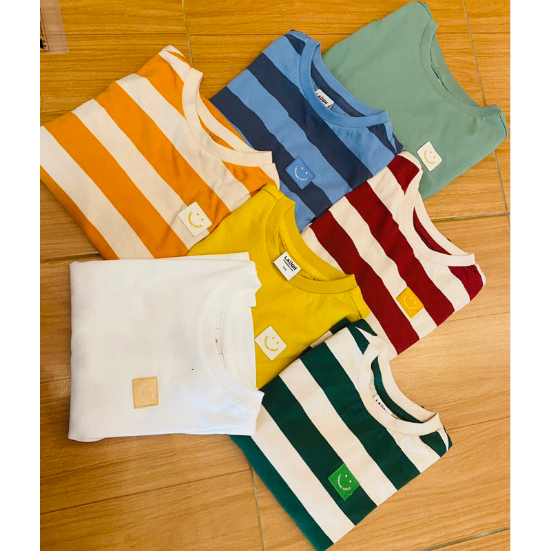 Áo xuất hàn La ugh bé trai kẻ sọc sz 100-140 satsunkid