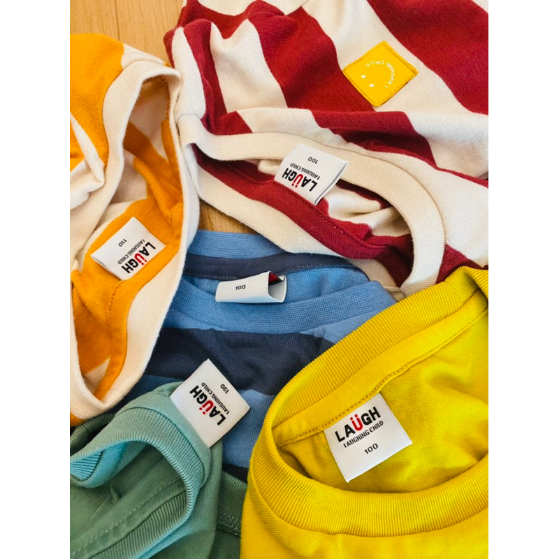 Áo xuất hàn La ugh bé trai kẻ sọc sz 100-140 satsunkid