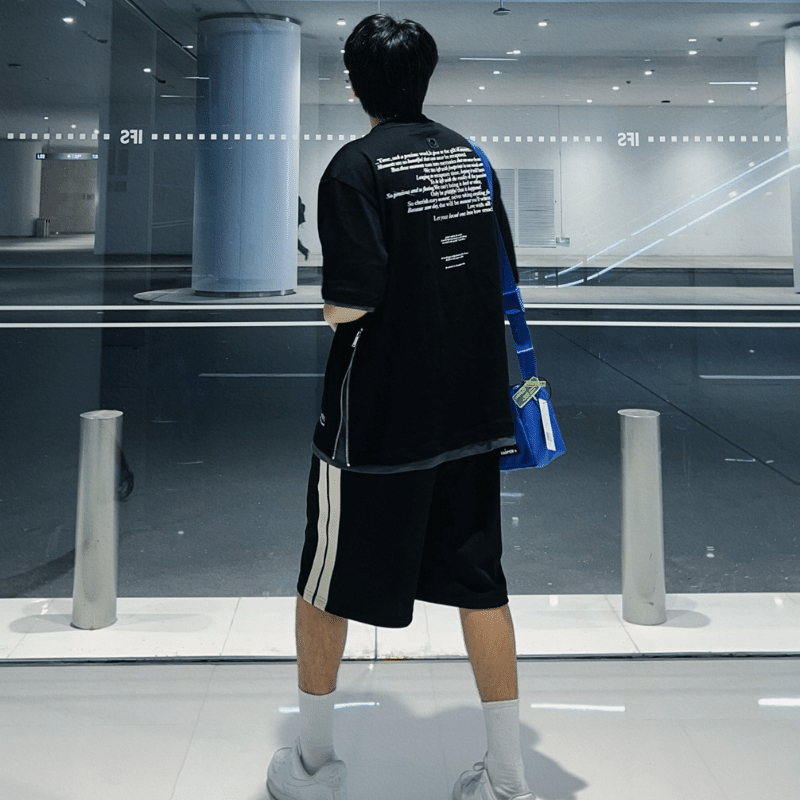 40-105kg Quần Short 2 sọc Nam Nữ Bigsize thời trang Sói thun da cá nhiều màu