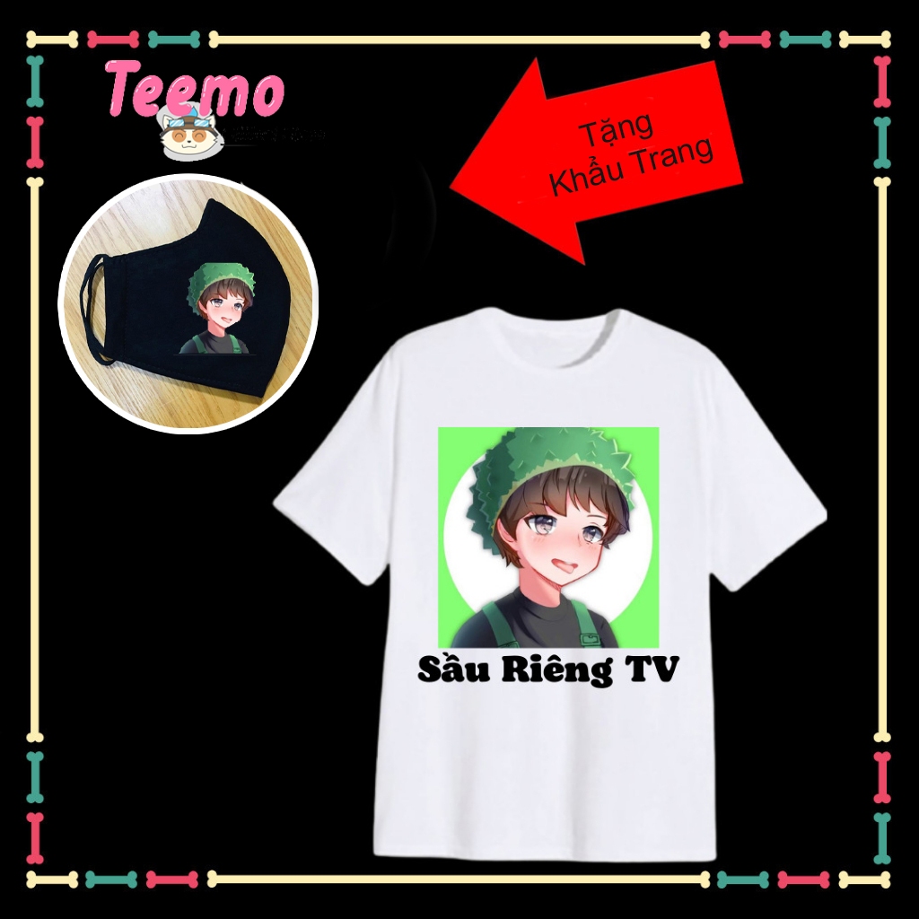 Áo thun Làng Sinh Tố Team, Áo thun trẻ em biệt đội sinh tố dễ thương, vải thái co giãn-Kèm Khẩu Trang