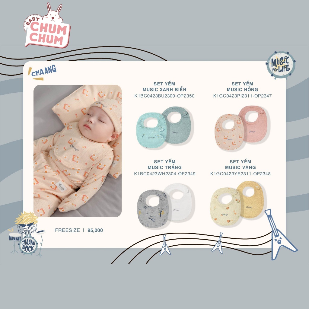 Set Yếm Music CHAANG AW23D12