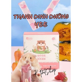 Thanh dinh dưỡng yee 🐹 súp thưởng ngũ cốc trái cây các loại thịt hỗn hợp hãng yee cho hamster