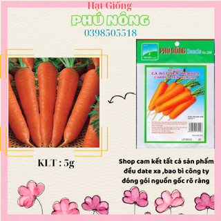 Hạt Giống Cà Rốt NEW KURODA Phú Nông 5gr