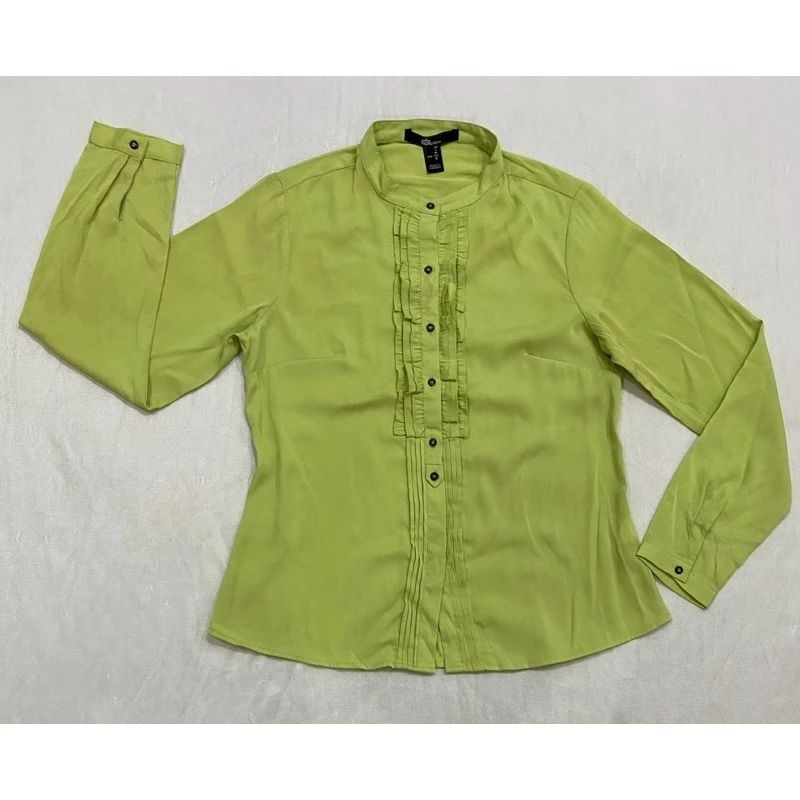 Áo sơ mi voan xanh