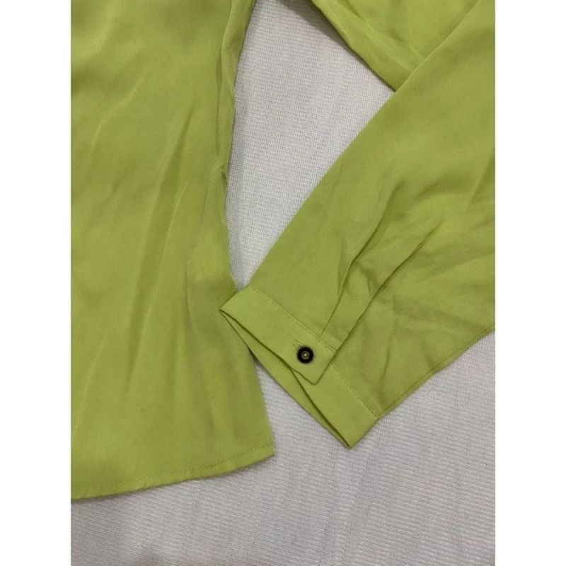 Áo sơ mi voan xanh