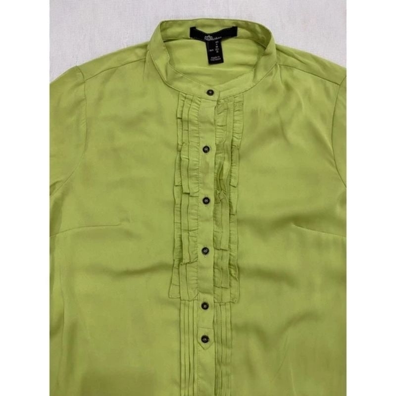 Áo sơ mi voan xanh