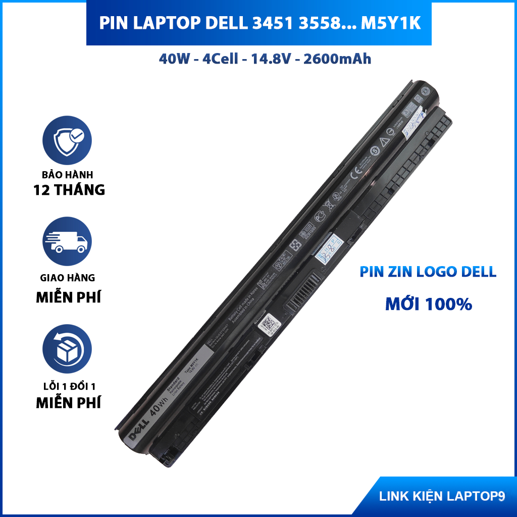Pin Zin Dell Inspiron 3451 3558 Type M5Y1K 3452 3458 3459 3462 3465 3467 3468 5451 5452 5455 5458 5459 3551 3552 3555