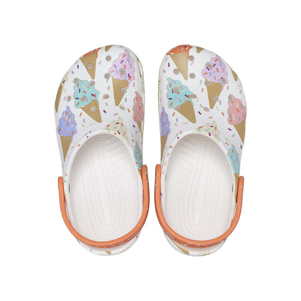 Dép Trẻ Em Cross Classic Ice Cream Graphic Clog – Tặng 6 Stickers ngẫu nhiên theo giới tính - Sấu vui vẻ Official - CIG