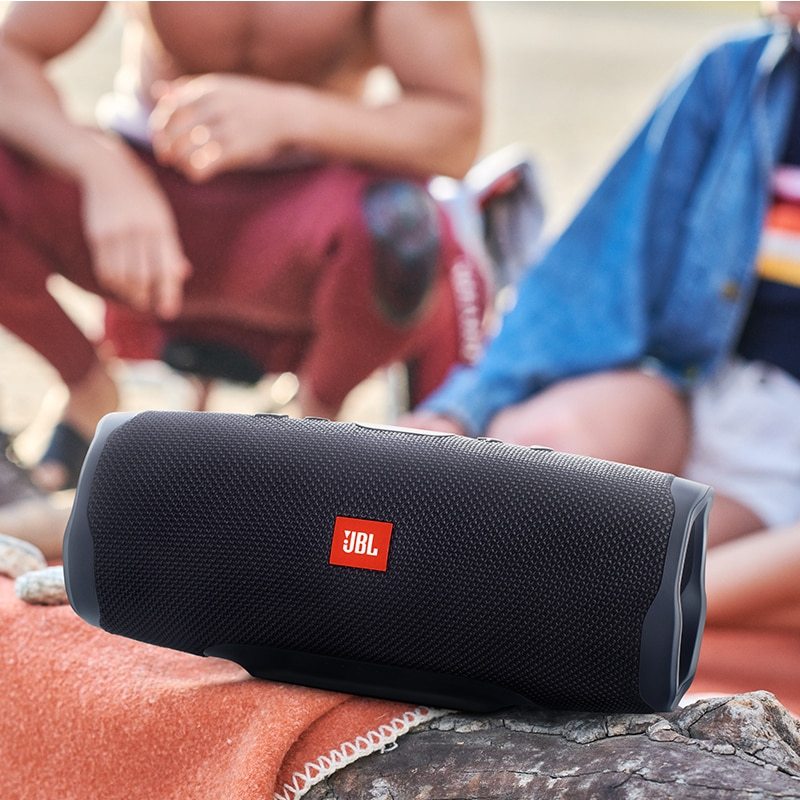 JBL Charge 4, Kháng nước IPX7, Thời lượng pin 26h.Âm Trầm Ấm, Thiết Kế Hiện Đại 2 Bass Tổng Công suất Lên Đến 30W.