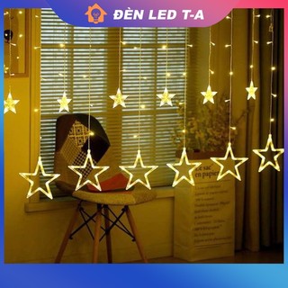 Đèn Led hình ngôi sao Chiều Dài 4M , Đèn Led mành thả hình ngôi sao, trang trí quán cafe,sân vườn,