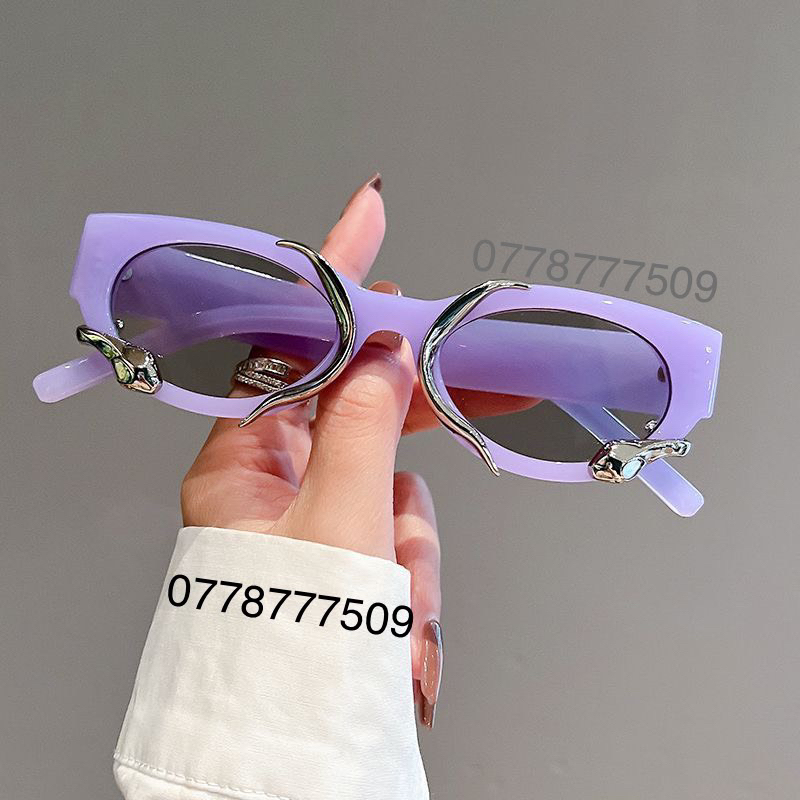 Mắt Kính Thời Trang Tròn Oval Nhiều Màu Y2K Mix Mãng Xà Ngọt Ngào Phong Cách Jennie Balck Pink