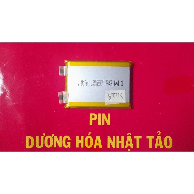 Pin Lithium 3V8 mỏng cho laptop, máy tính bảng. Kích thước xem dưới mô tả
