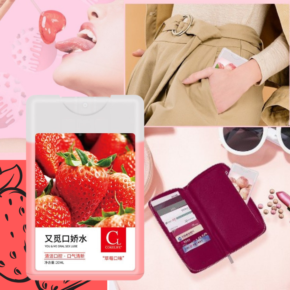 Xịt Thơm Miệng Oral COKELIFE 20ml hương dâu tây đào chanh thơm miệng tự tin khi yêu