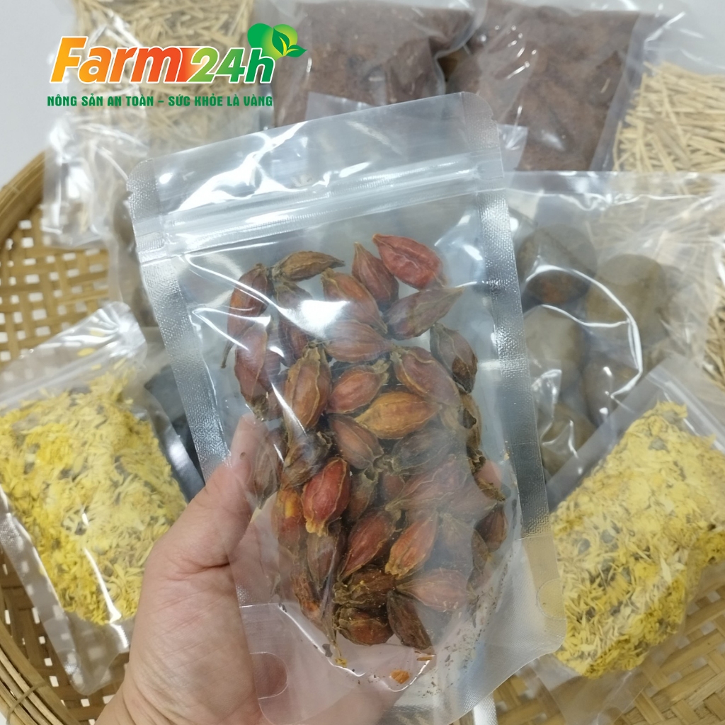 Sâm bông cúc, set đủ vị nấu 10 lít nước, tặng kèm hạt chia, hàng mùa mới, chuyên dùng cho gia đình và hàng quán